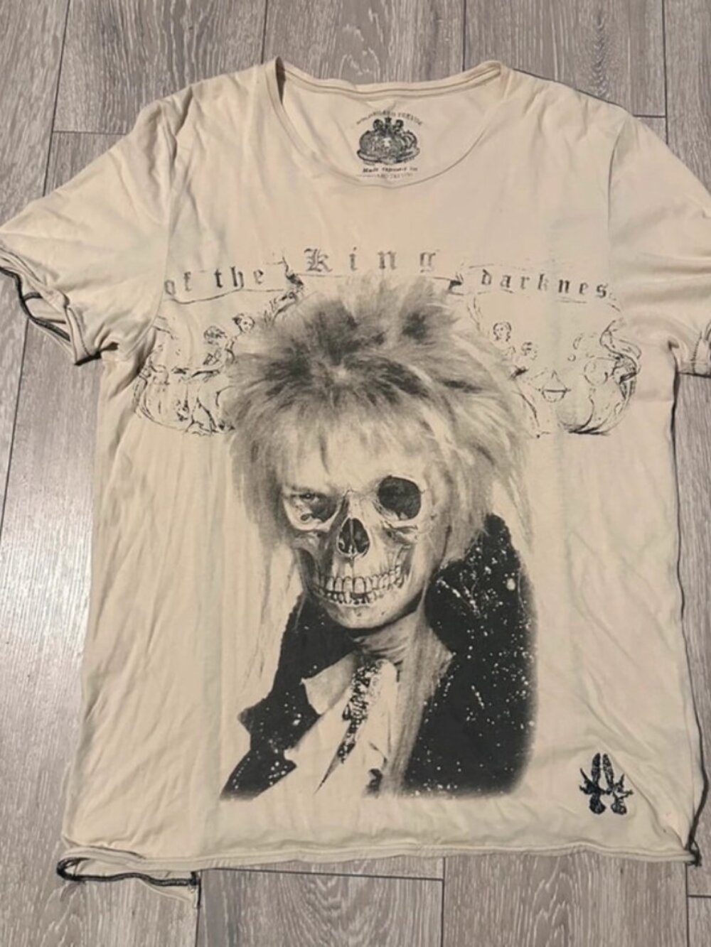 Super Rare David Bowie Bolongaro Trevor Tee Off White Unisex